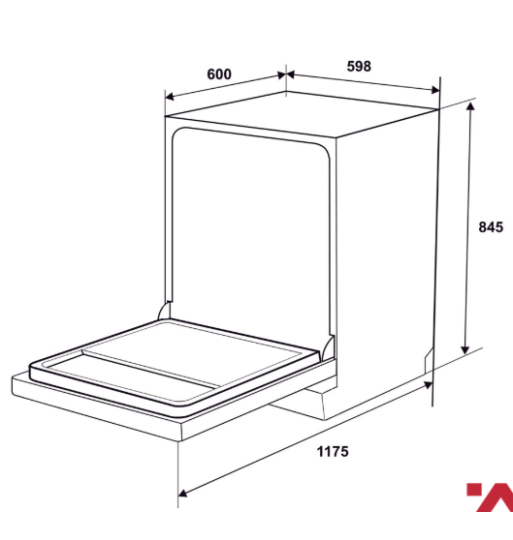 Máy Rửa Chén Độc Lập HDW-F6031G Hafele 535.29.651