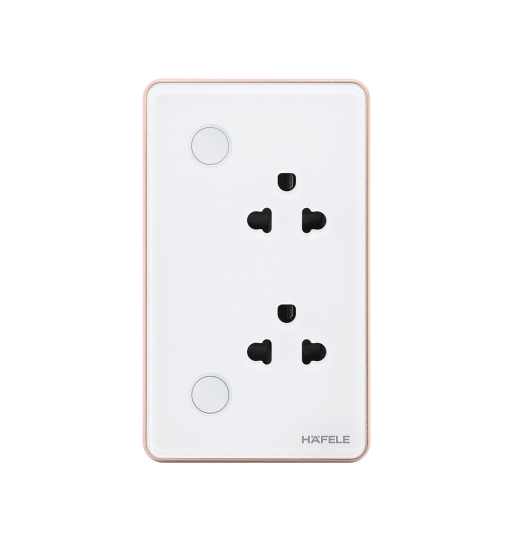 Ổ cắm âm tường thông minh Hafele - HSL-WSS01B/W 820.71.007